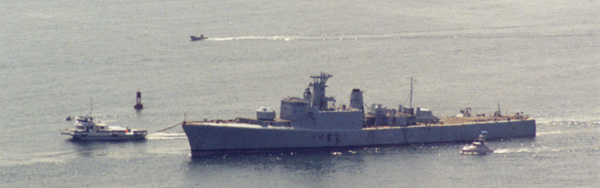 Yukon arriving in San Diego